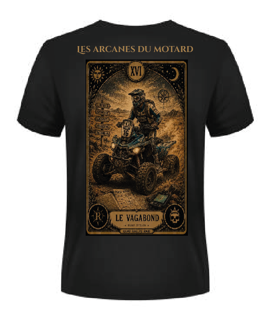T-shirt "le vagabond" - XVI Les arcanes du motard