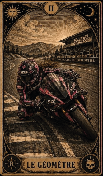 T-shirt "la géomètre" - II Les arcanes du motard