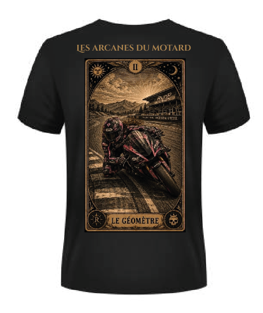T-shirt "la géomètre" - II Les arcanes du motard