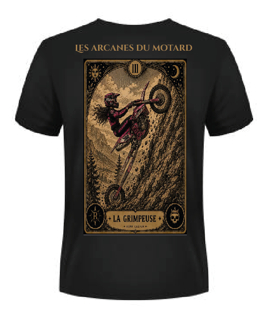 T-shirt "la grimpeuse" - III Les arcanes du motard