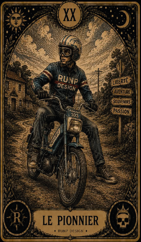 T-shirt "le pionnier" - XIX Les arcanes du motard