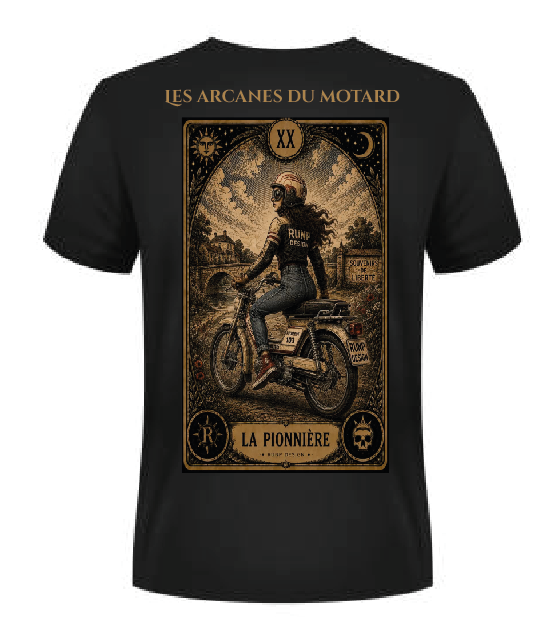 T-shirt "la pionnière" - XX Les arcanes du motard