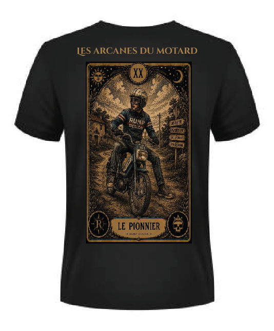T-shirt "le pionnier" - XIX Les arcanes du motard