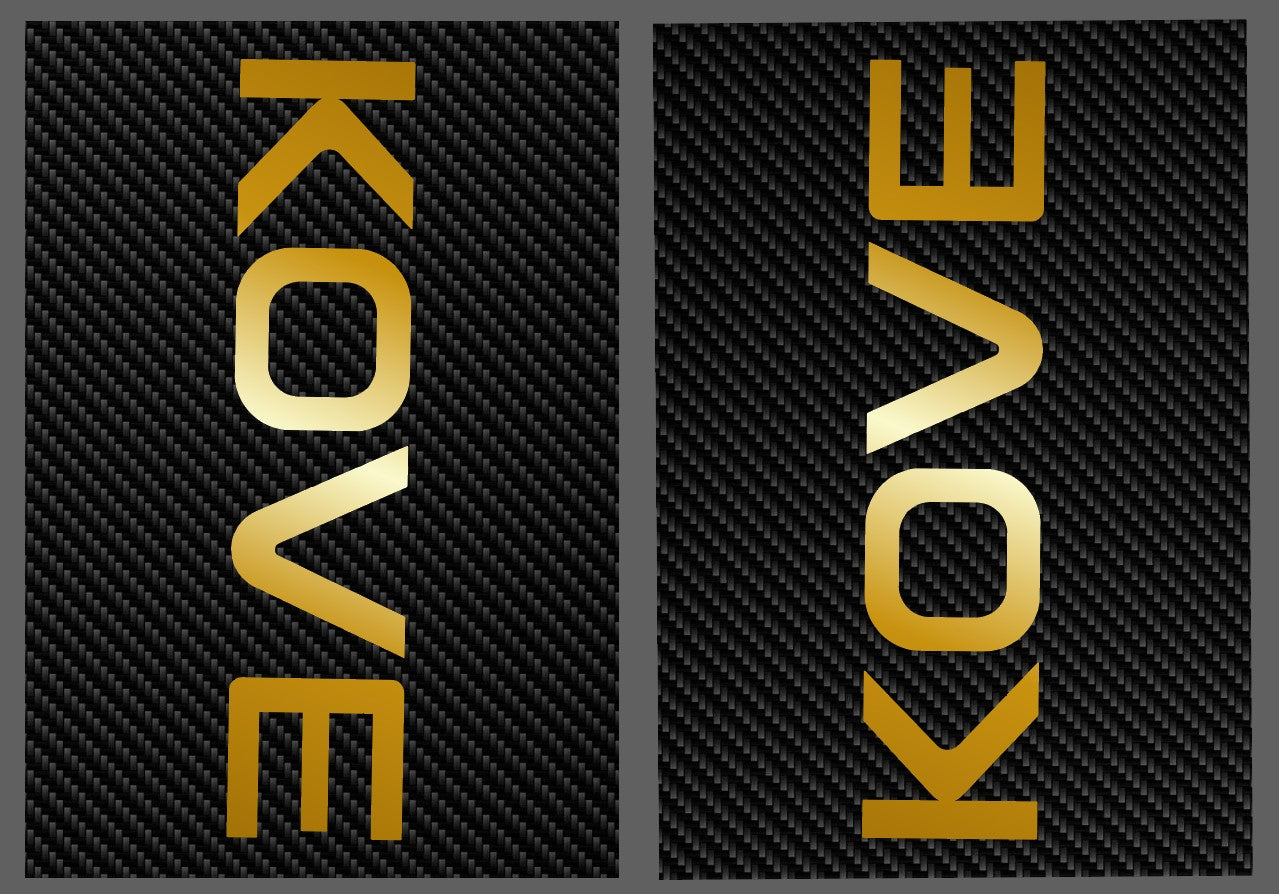 Stickers de fourche Carbone KOVE