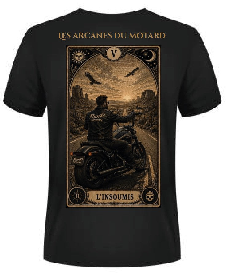 T-shirt "l'insoumis" - V Les arcanes du motard