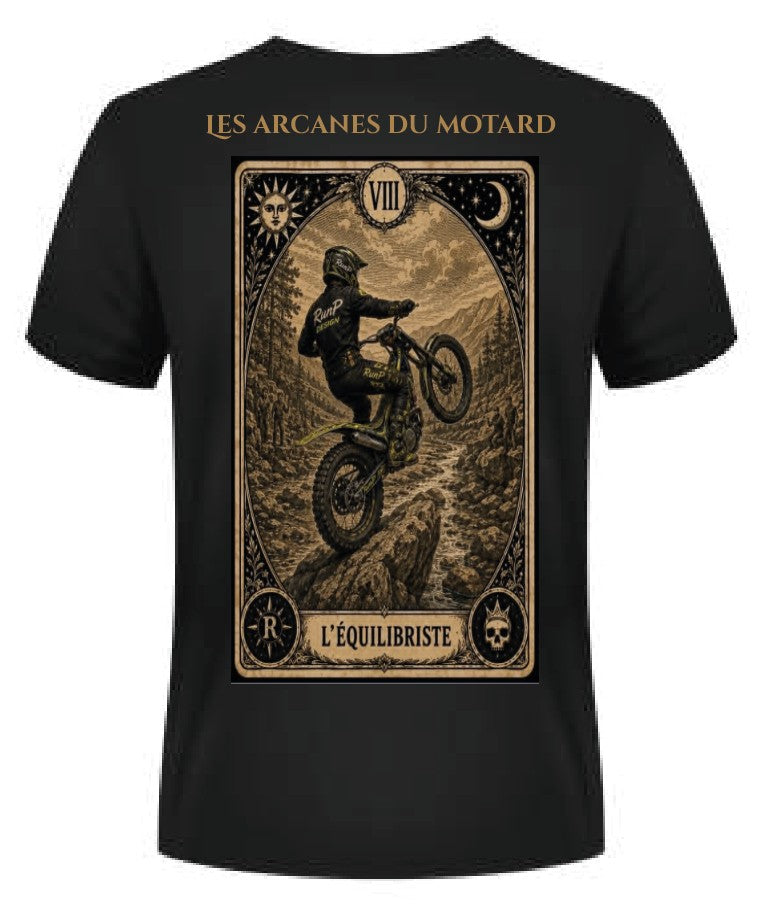 T-shirt "l'équilibriste" - VIII Les arcanes du motard