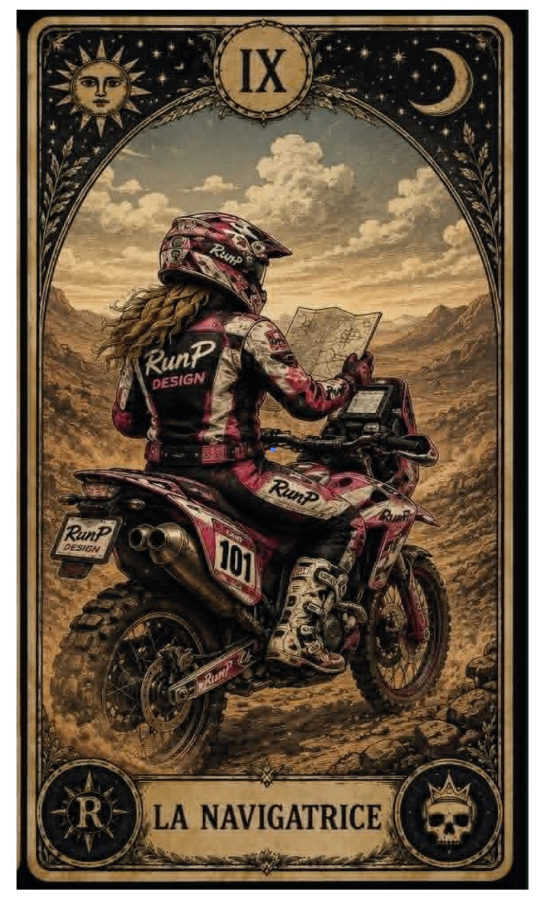 T-shirt "la navigatrice" - VIII Les arcanes du motard (Copie)