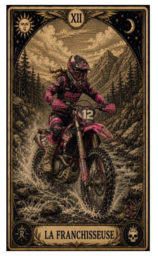 T-shirt "la franchisseuse" - XII Les arcanes du motard