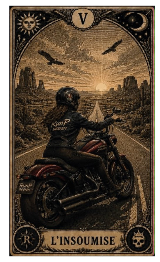 T-shirt "l'insoumise" - V Les arcanes du motard