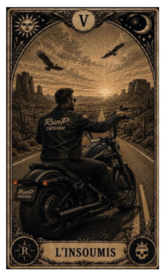T-shirt "l'insoumis" - V Les arcanes du motard