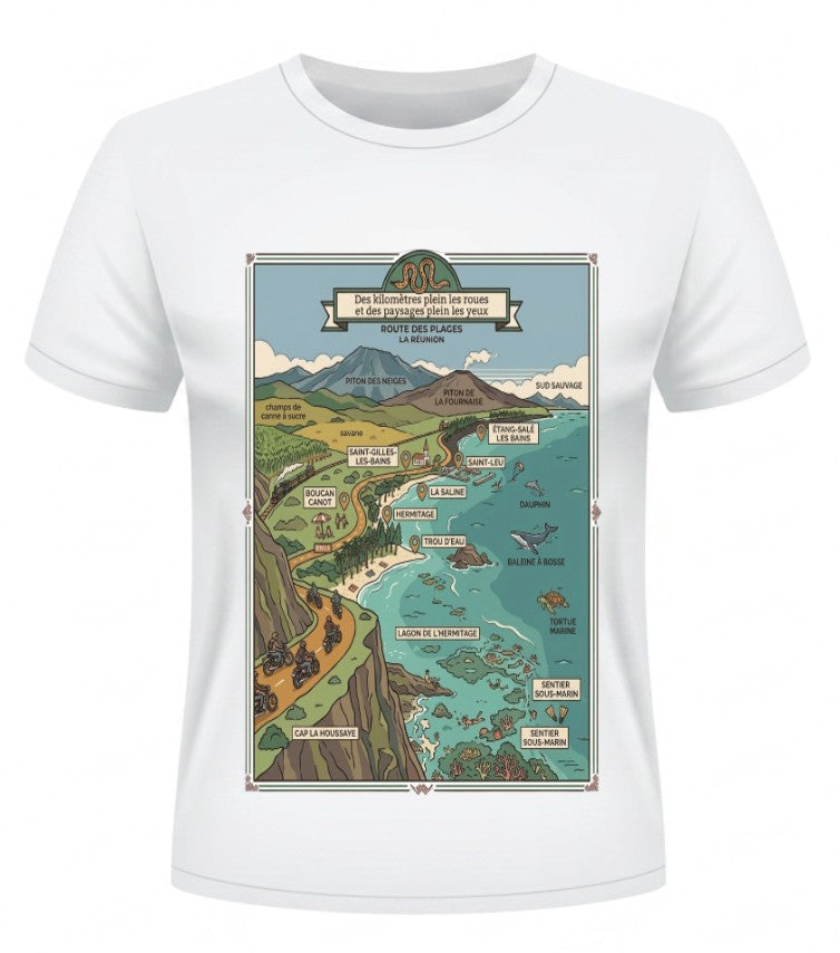 T-shirt "Route des plages"