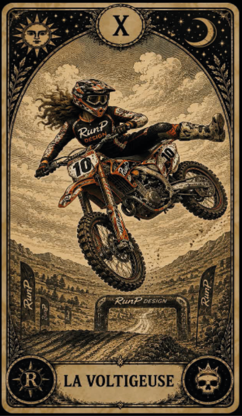 T-shirt "la voltigeuse" - X Les arcanes du motard