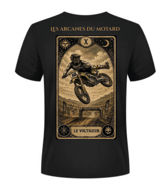 T-shirt "le voltigeur" - X Les arcanes du motard