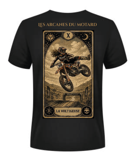 T-shirt "la voltigeuse" - X Les arcanes du motard