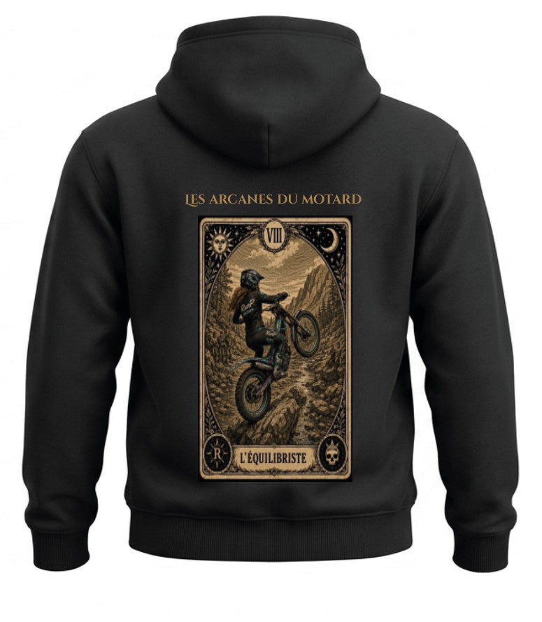 Pull "l'équilibriste" - VIII Les arcanes du motard (femme)