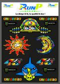 Planches d'autocollants "VR46"