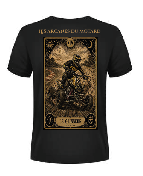 T-shirt "la glisseuse" - XIV Les arcanes du motard