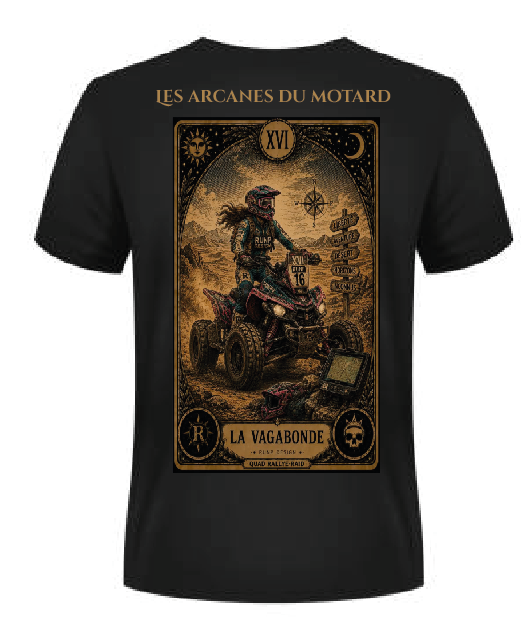 T-shirt "la vagabonde" - XVI Les arcanes du motard