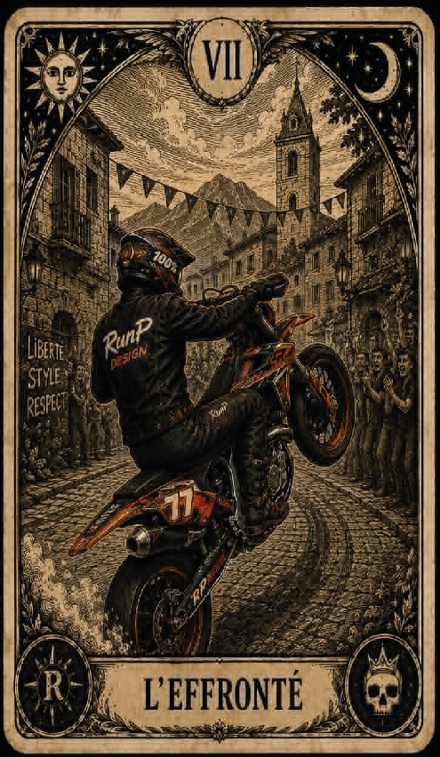 T-shirt "l'effronté" - VI Les arcanes du motard